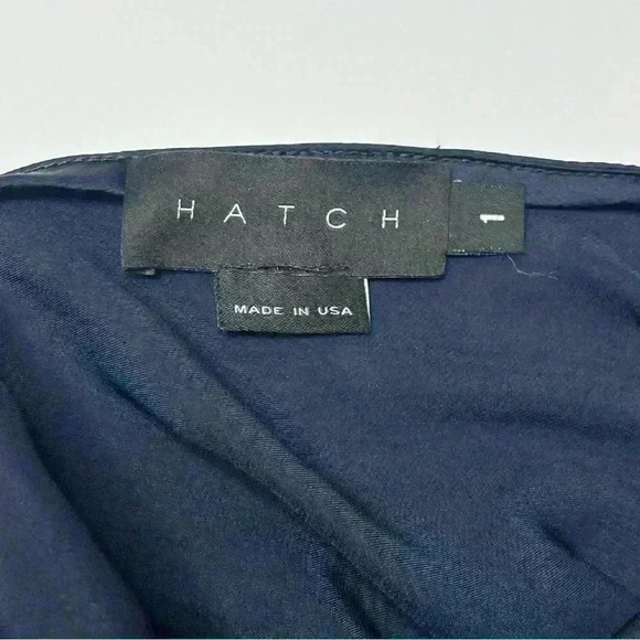 Hatch Maternity Satin Cowl Slip Midi Navy Formal Dress Harlow Size Small - Picture 6 of 11